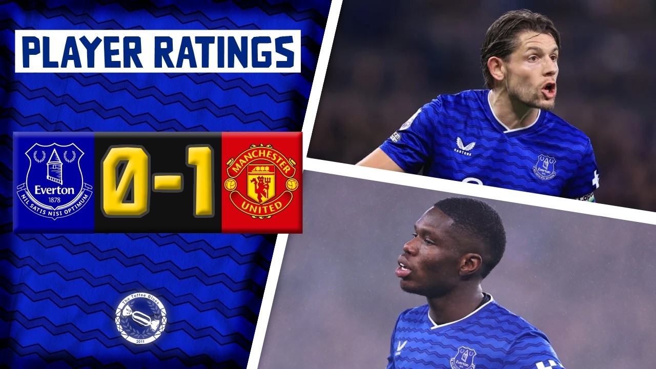 TARKOWSKI BEATEN! BARRY NEEDS TO DO MORE! | Everton 0-1 Manchester United | Player Ratings