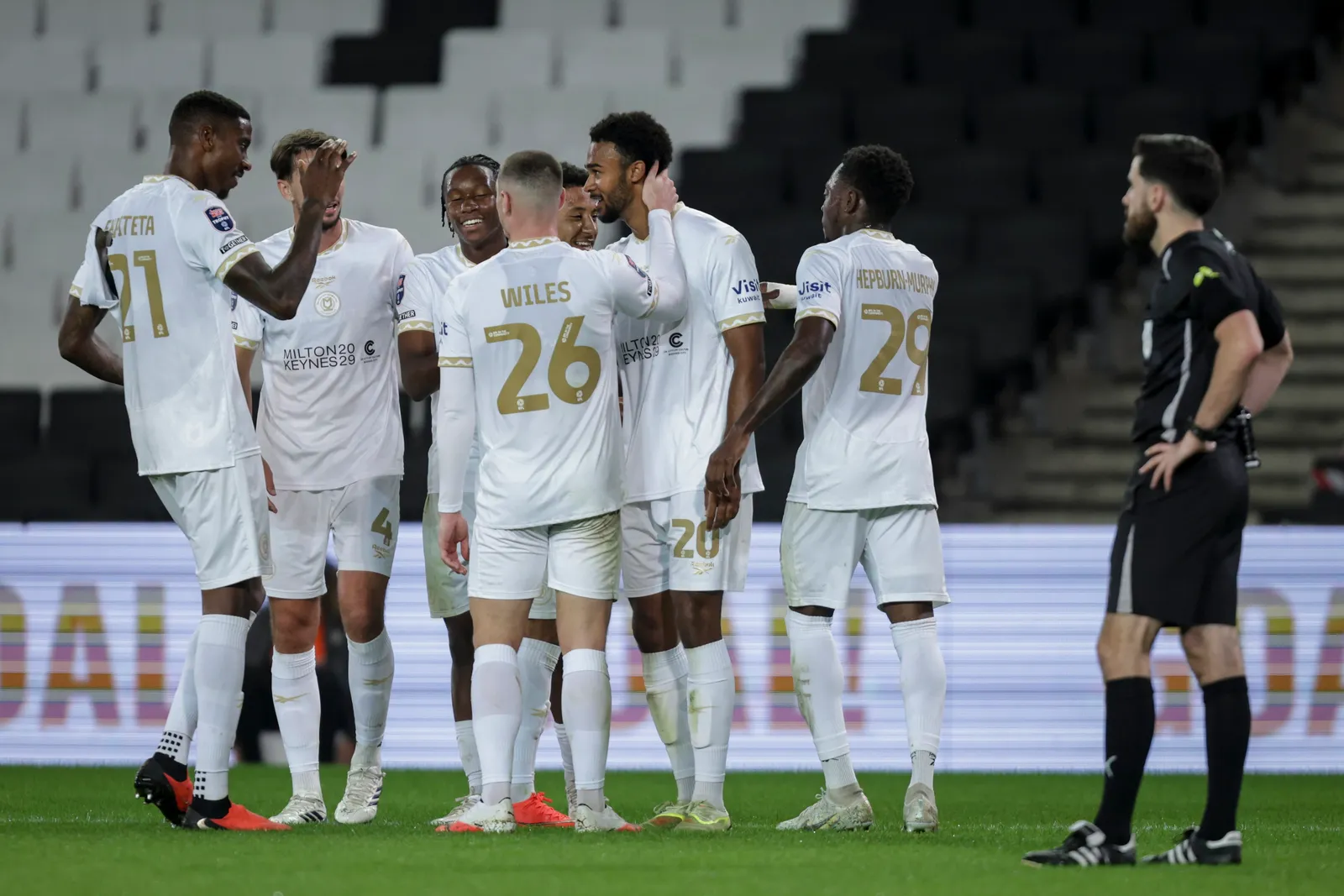 Campbell nets for MK Dons, whilst Aznou awaits Malaga debut